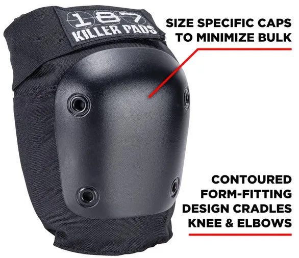 187 Killer Pads Knee & Elbow Combo Pack / Black