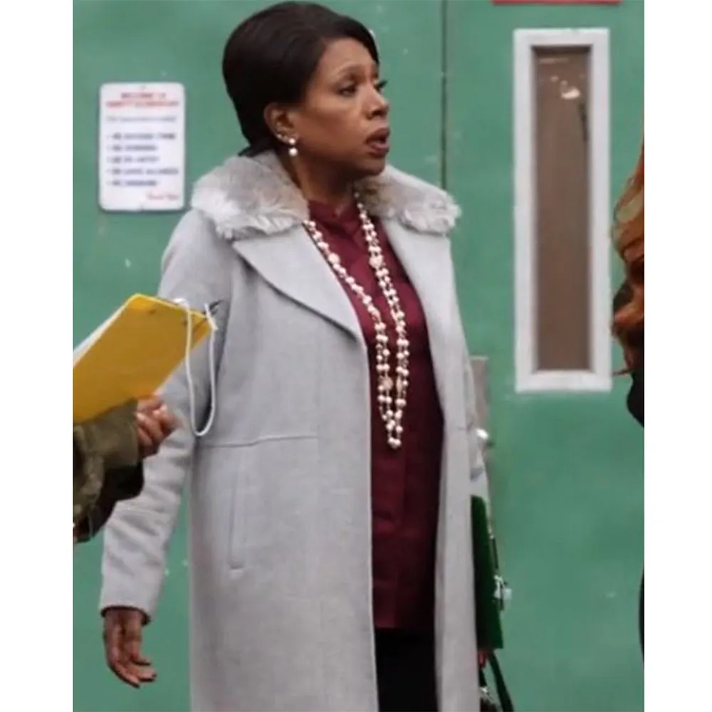 Abbott Elementary Sheryl Lee Ralph Gray Coat