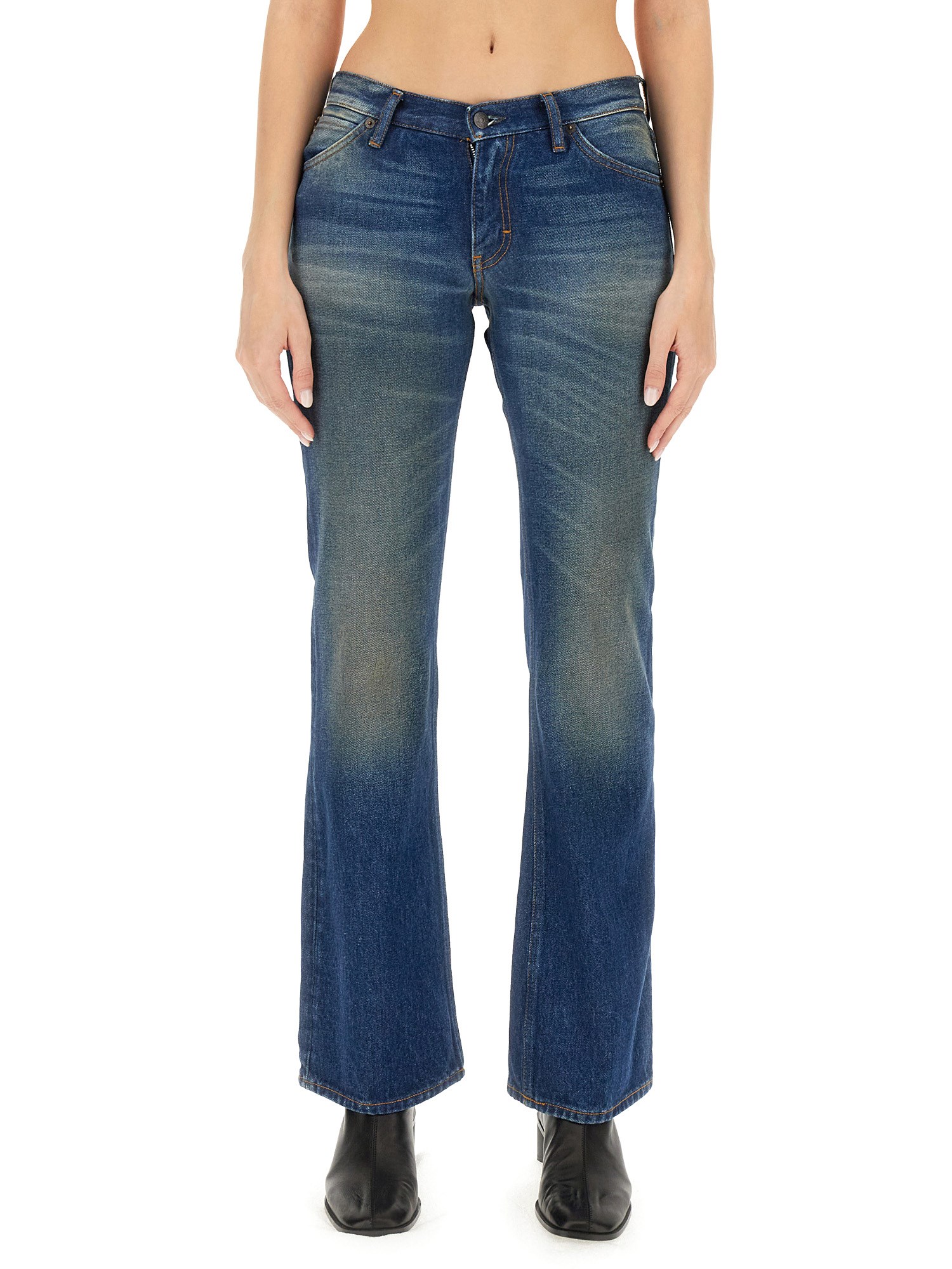 ACNE STUDIOS    SLIM FIT COTTON DENIM JEANS