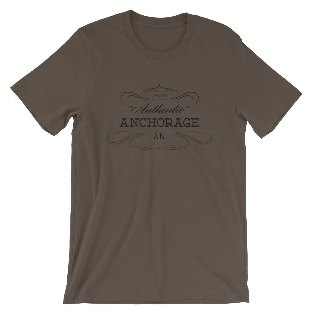 Alaska - Anchorage AK - Short-Sleeve Unisex T-Shirt - Authentic