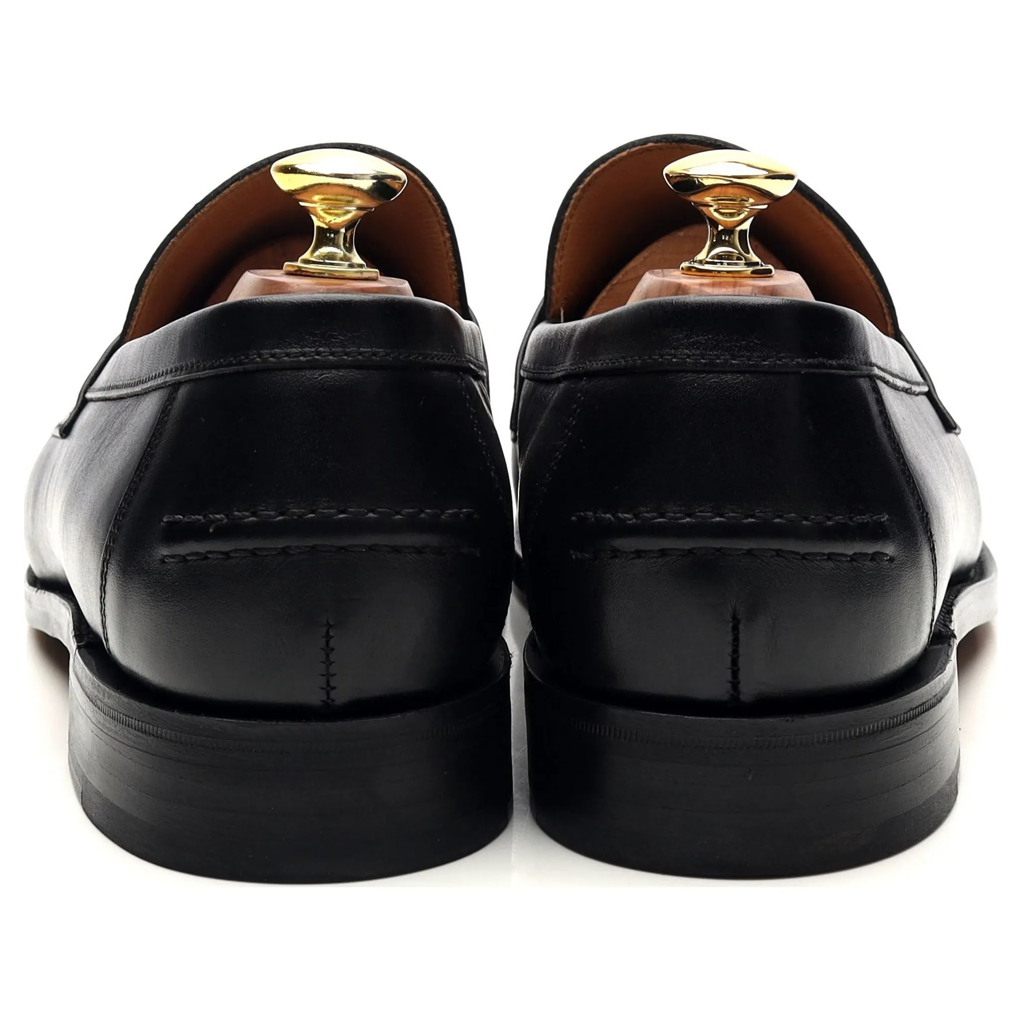 'Aldwych' Black Leather Loafers UK 8.5 F