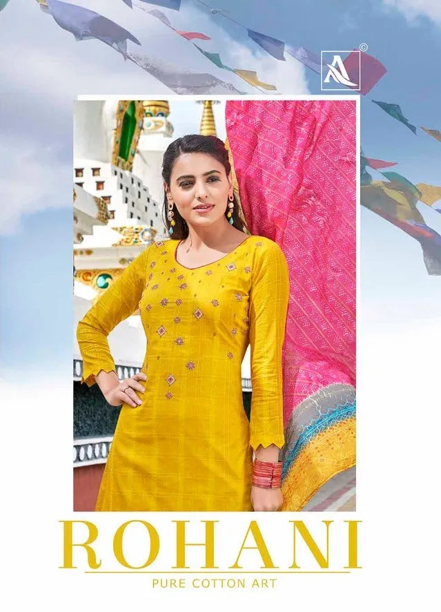 ALOK SUIT PRESENTS ROHANI THREAD EMBROIDERY WITH DIAMOND SUIT