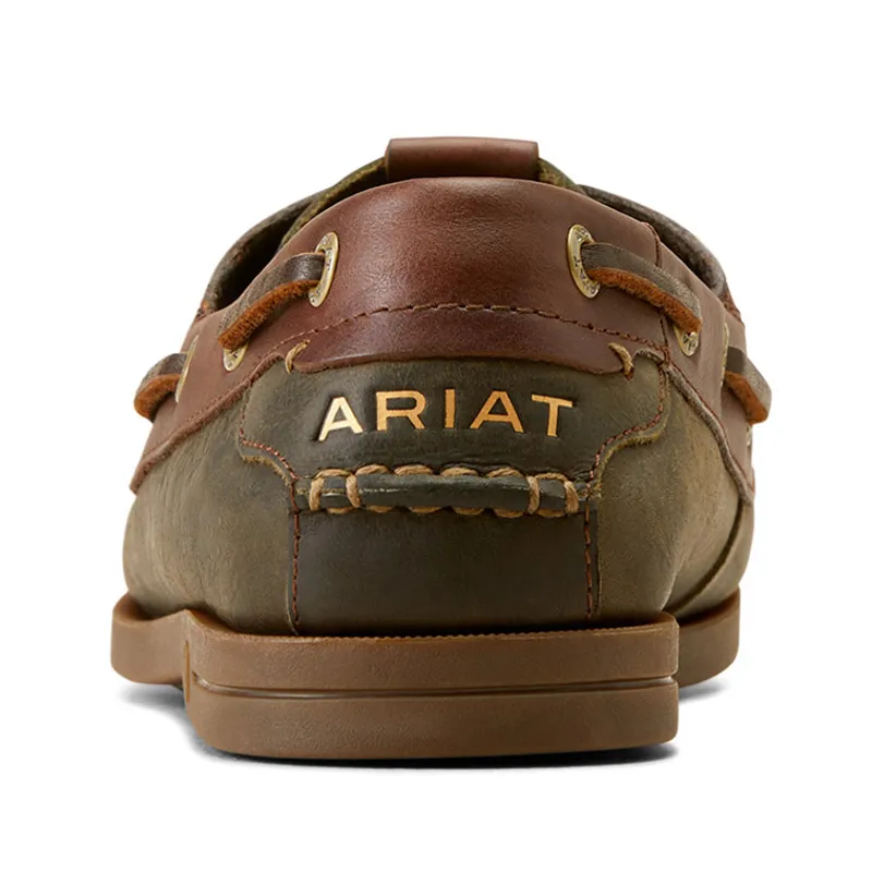 Ariat Antigua Ladies Deck Shoes - Olive Night