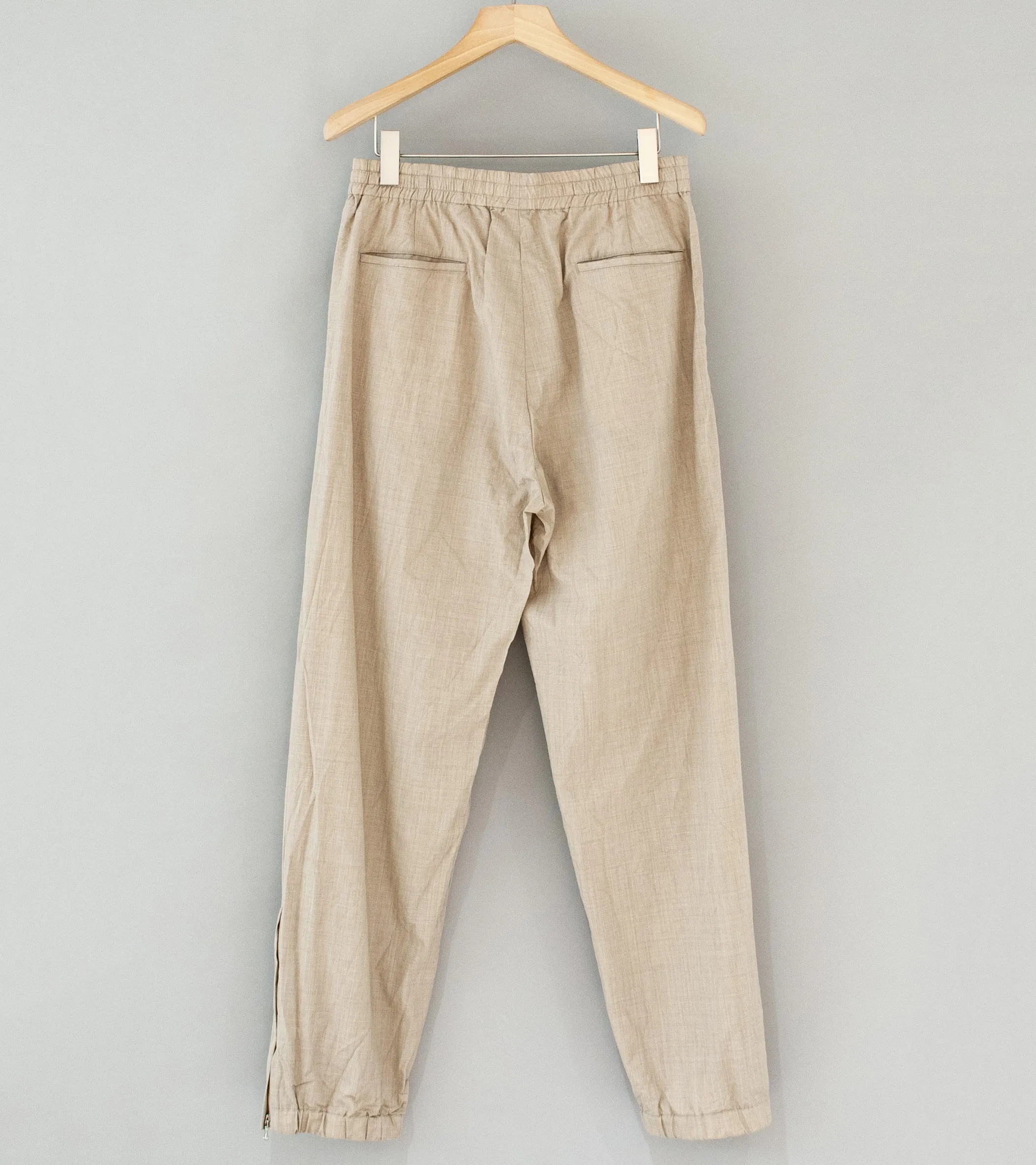 Auralee 'High Count Wool Poplin Pants' (Top Beige)