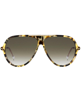 Aviator Tortoise And Gold Acetate Sunglasses