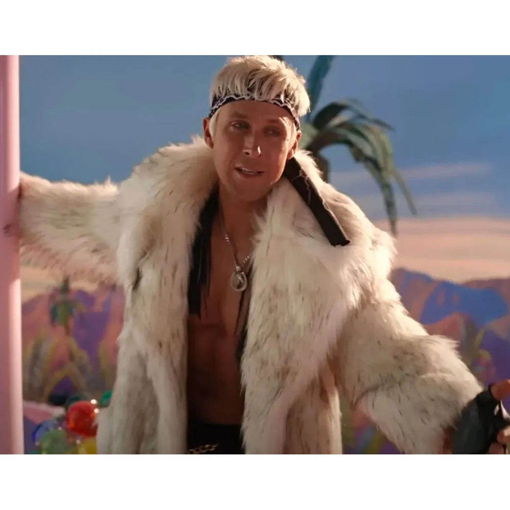 Barbie Ryan Gosling Fur Coat