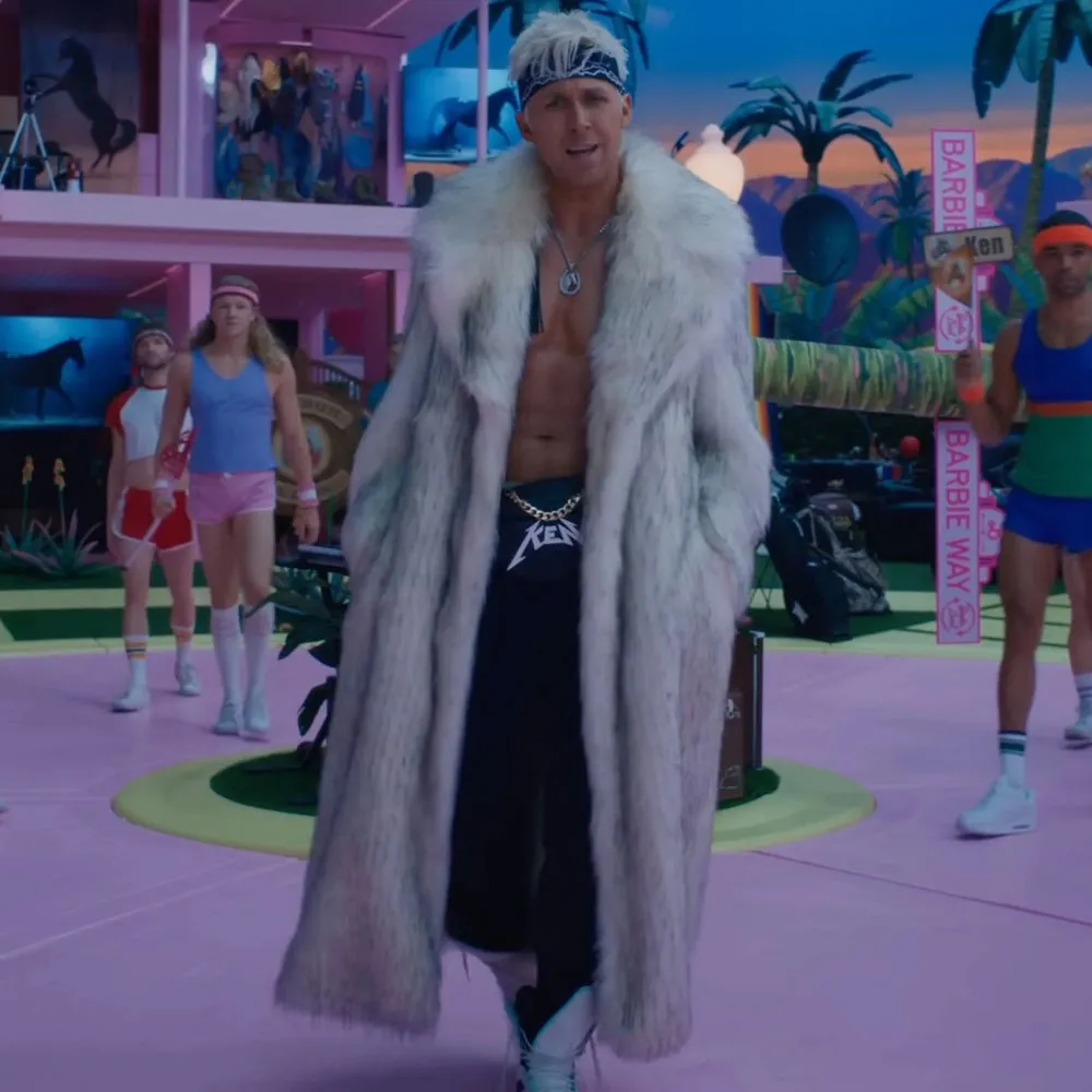 Barbie Ryan Gosling Fur Coat