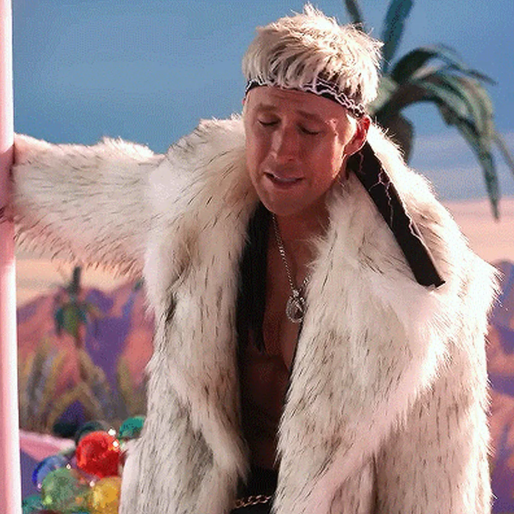 Barbie Ryan Gosling Fur Coat