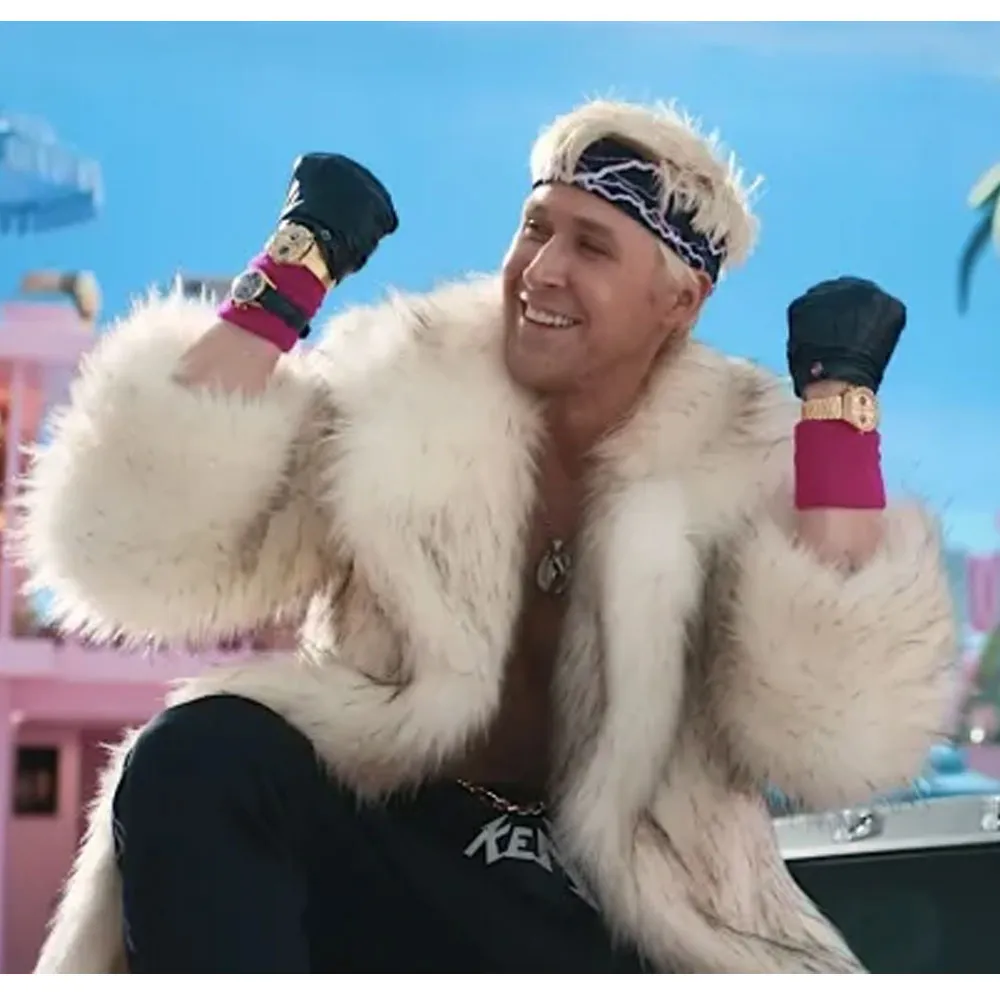 Barbie Ryan Gosling Fur Coat