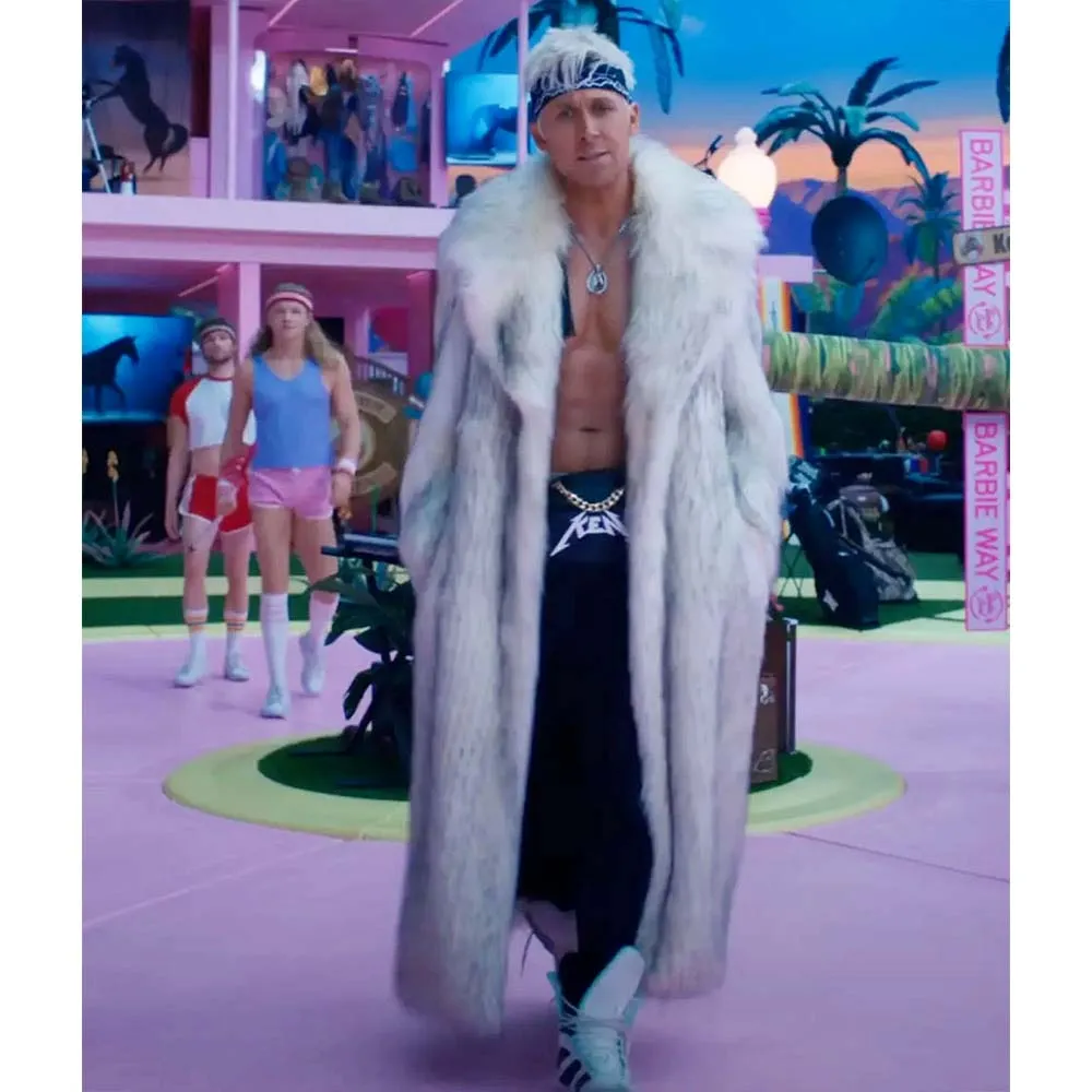 Barbie Ryan Gosling Fur Coat