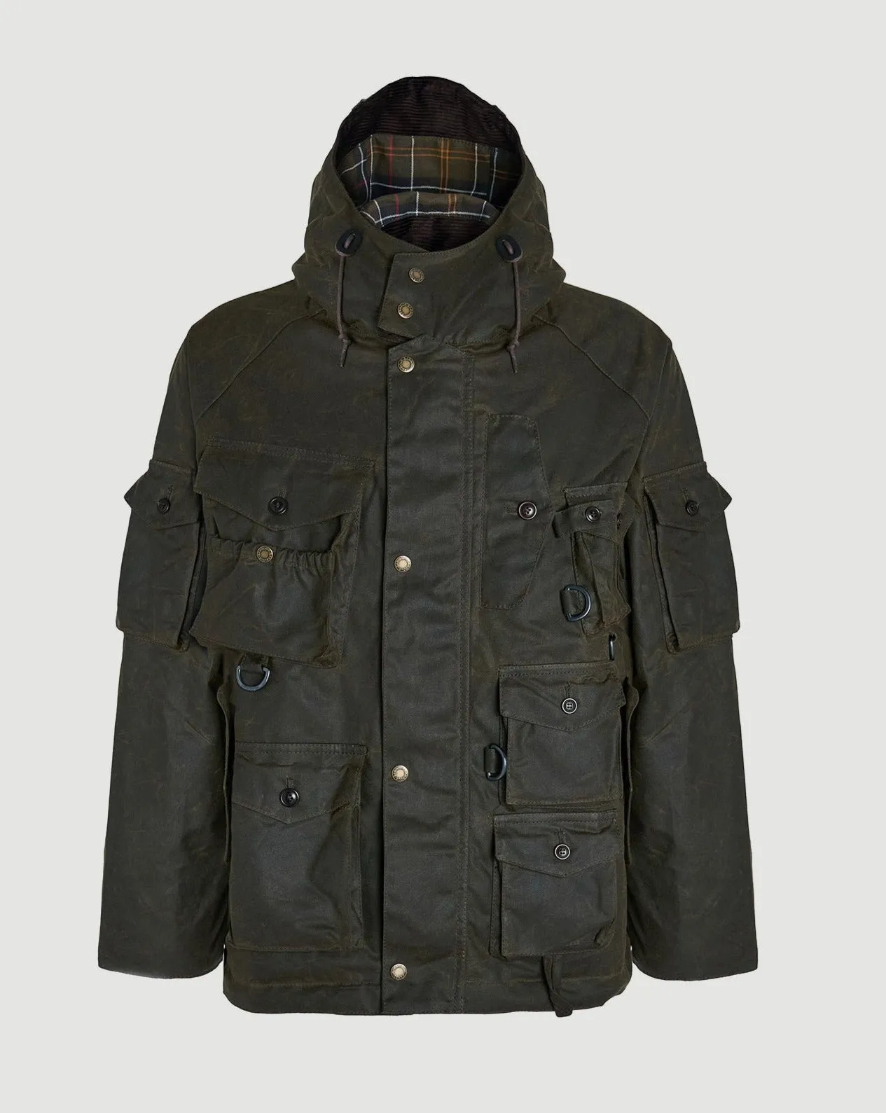 Barbour x Baracuta Clayton Wax Olive