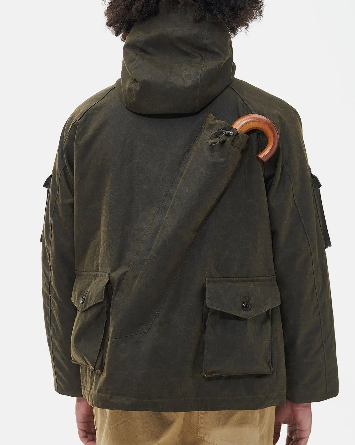 Barbour x Baracuta Clayton Wax Olive