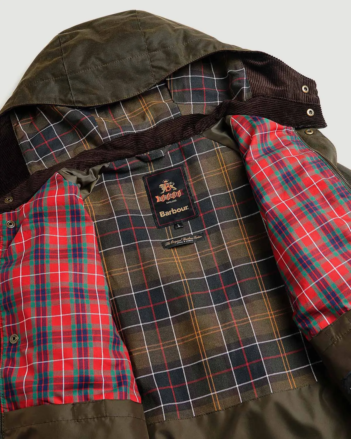 Barbour x Baracuta Clayton Wax Olive