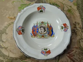 BEAUTIFUL Elizabeth II Coronation Dish, English Alfred Meakin China,Lovely Colors,Collectible Royalty China,The Crown,Royalty Co