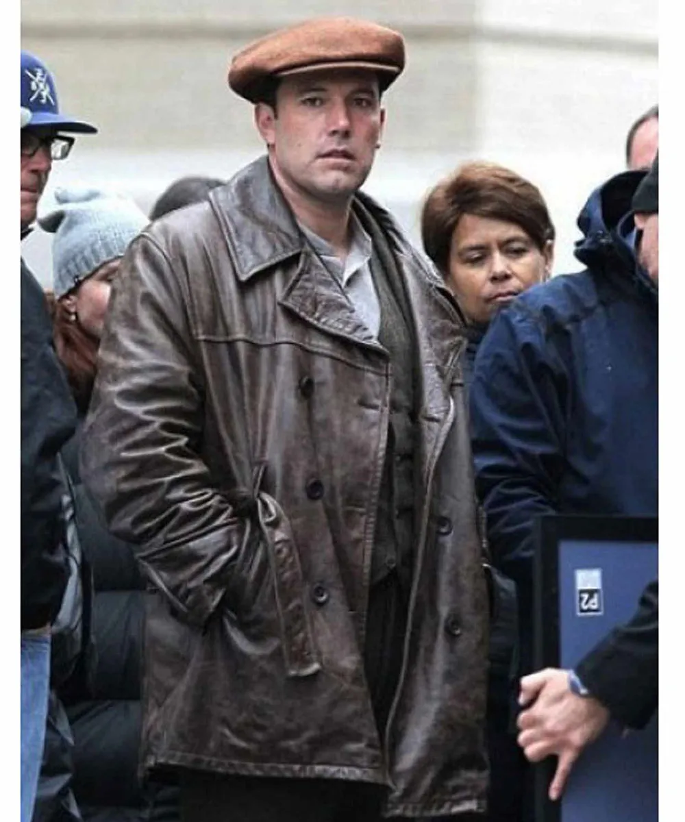 Ben Affleck Live By Night Double Breasted Leather Jacket