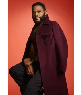 Blackish Season 05 Anthony Anderson Maroon Coat