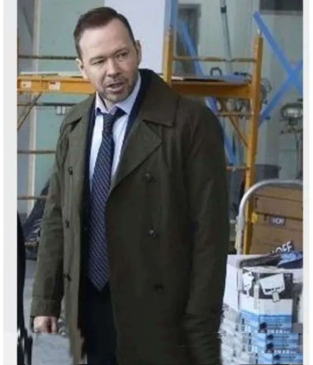 Blue Bloods Donnie Wahlberg Green Wool Coat