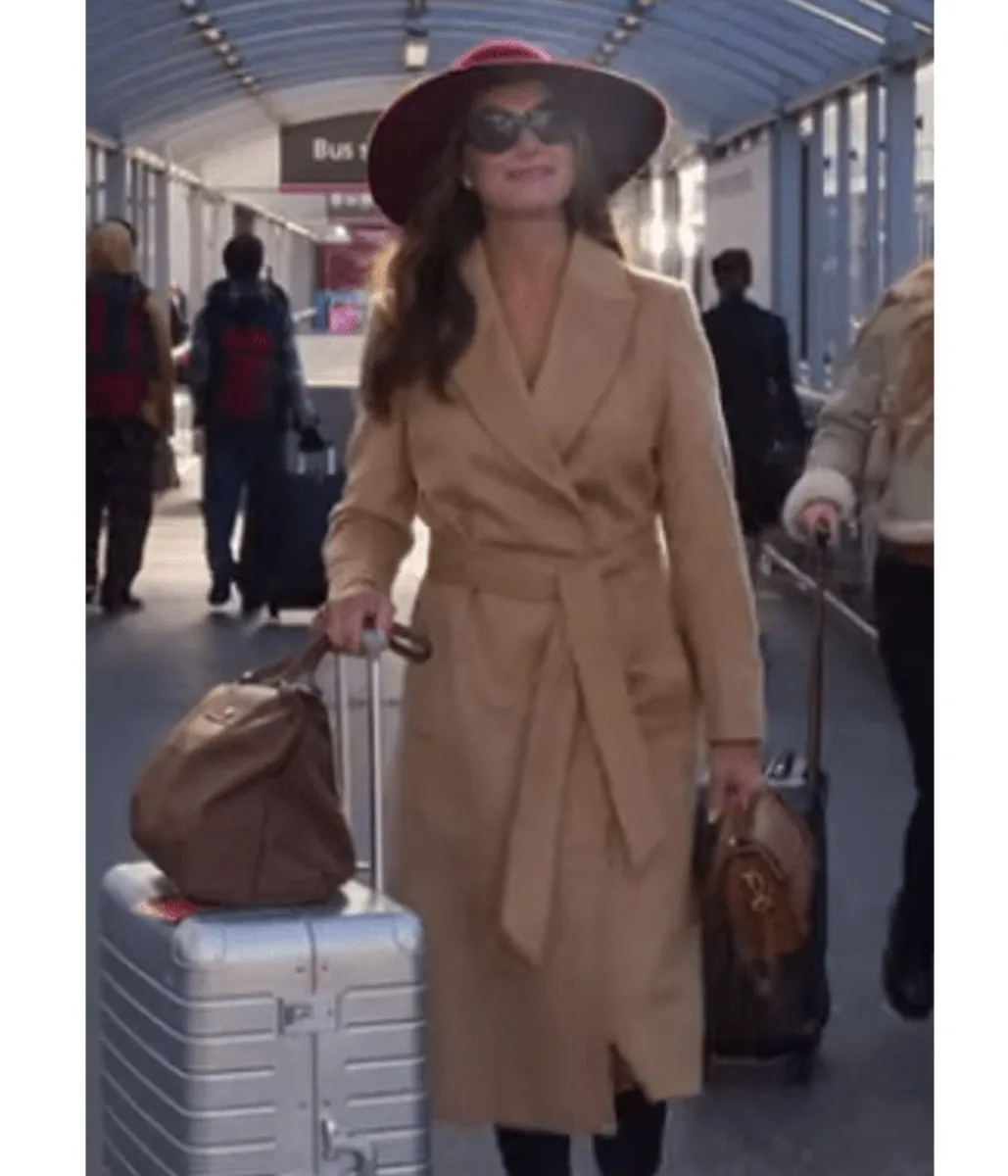 Brooke Shields A Castle for Christmas Trench Coat