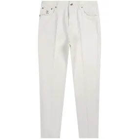 BRUNELLO CUCINELLI 'Loose Fit' Denim Jeans White