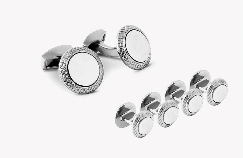 Bulleye Round Shirt Stud Set