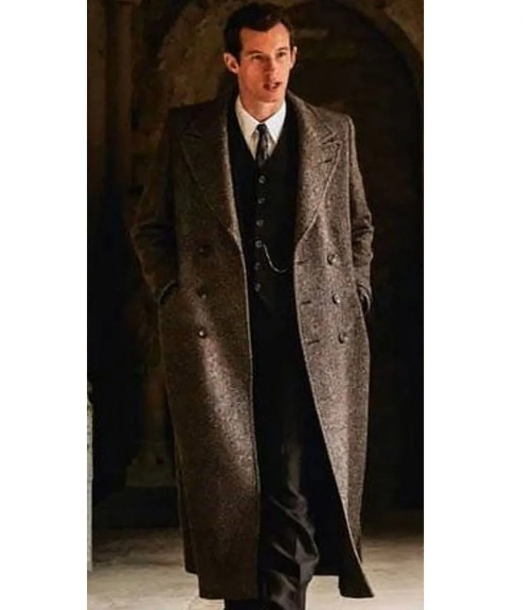 Callum Turner Fantastic Beasts The Secrets of Dumbledore Double Breasted Wool Coat