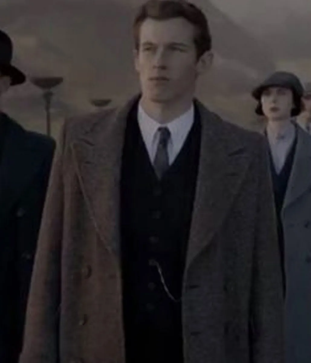 Callum Turner Fantastic Beasts The Secrets of Dumbledore Double Breasted Wool Coat