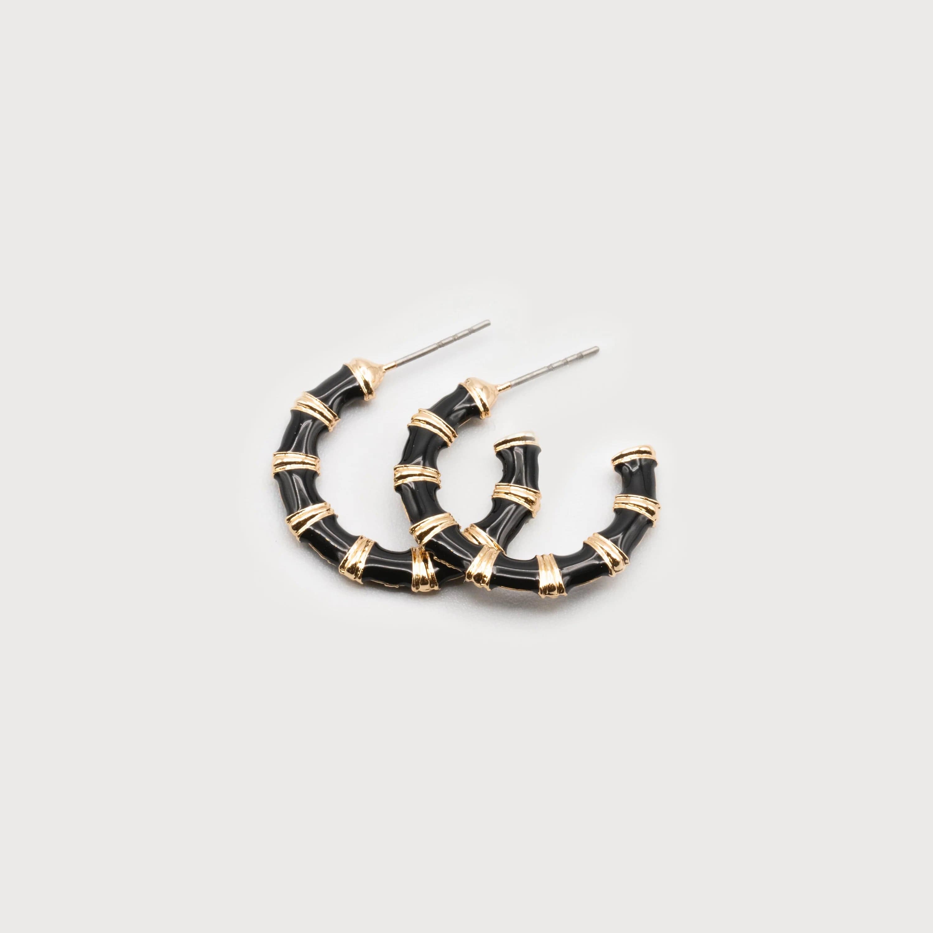 Caracol Enamel Hoops - 2611