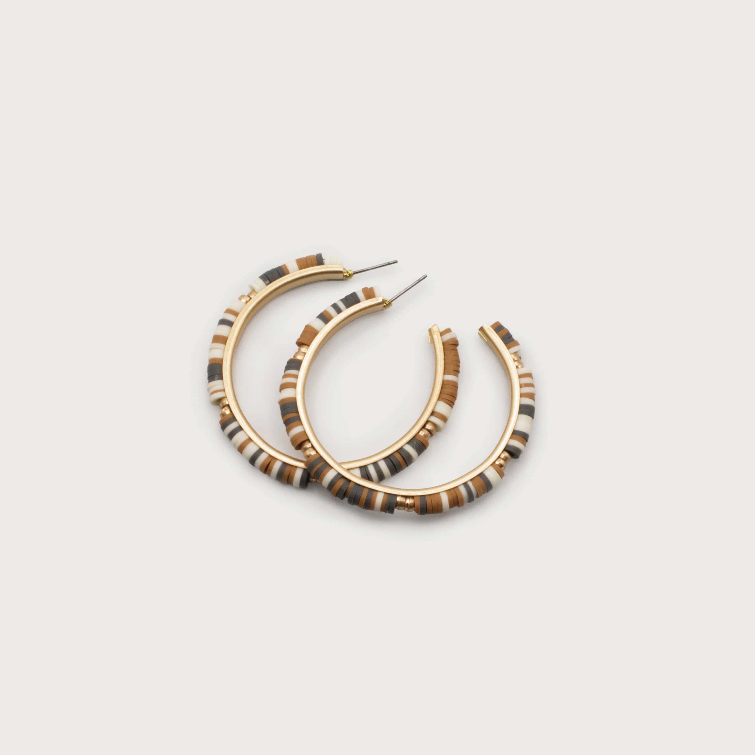 Caracol Hoops With metal Balls - 2629