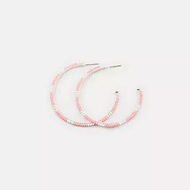 Caracol Hoops With Mini Colored Glass - 2541