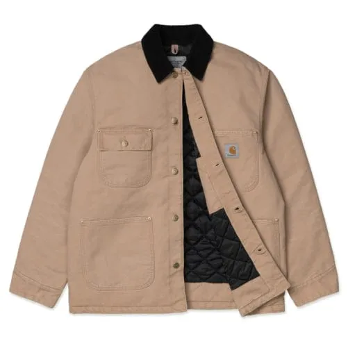 Carhartt WIP OG Chore Coat Dusty H Brown / Black Aged Canvas