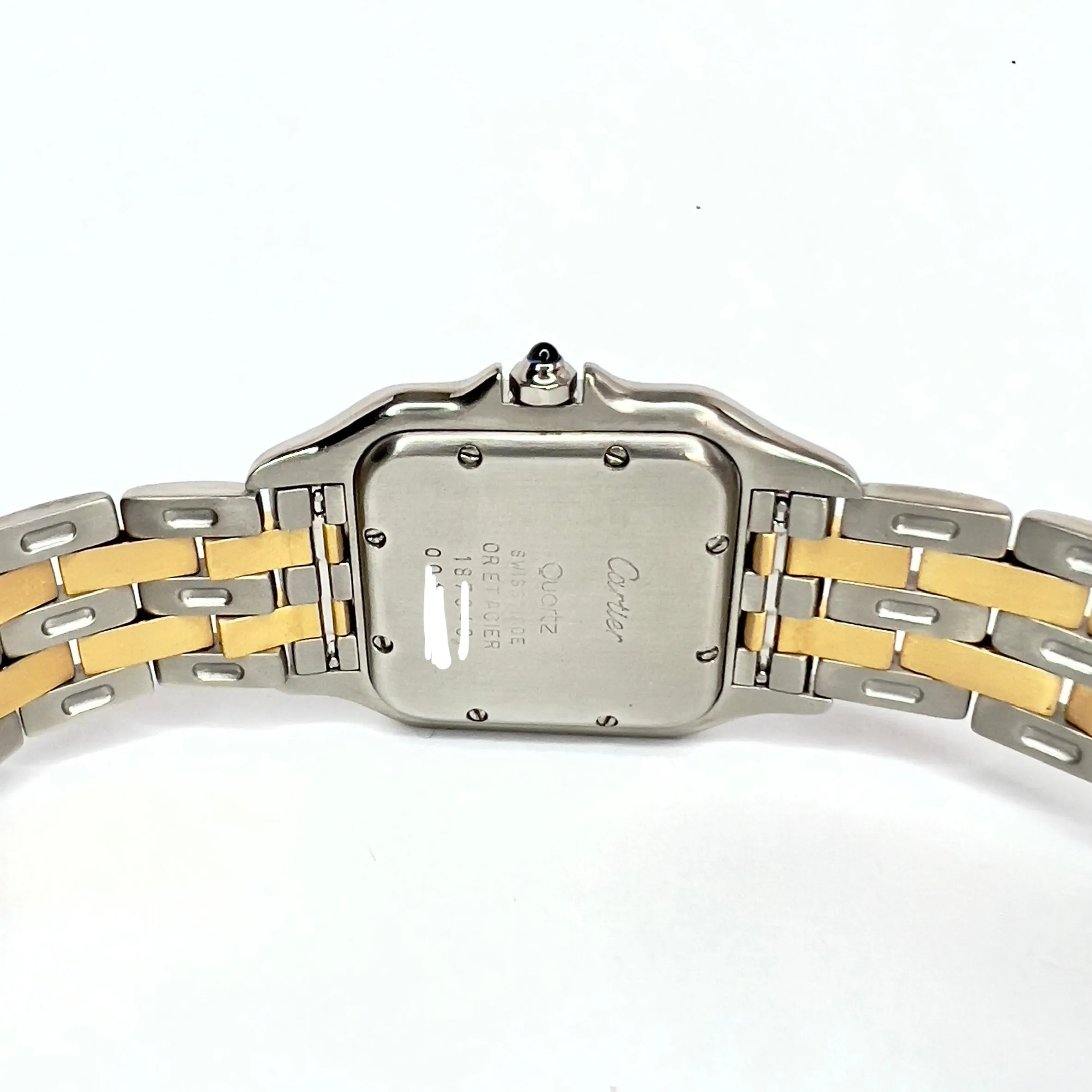 CARTIER PANTHERE 27mm 2 Row Gold Quartz 3.5TCW DIAMOND Watch