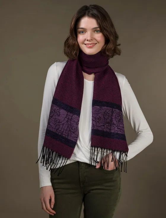 Celtic Border Birds Pattern Scarf