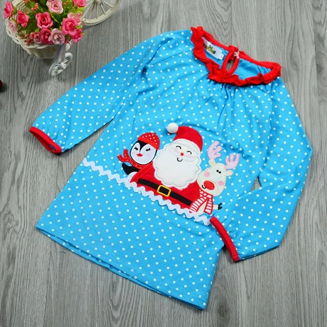 Christmas Baby Girls Toddlers cute Santa Clause Polka Dots Tops T-Shirts+Striped Ruffle Pants Outfits Kids Xmas 2pcs Suit Gift