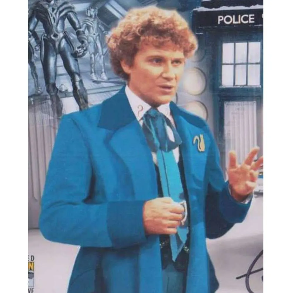 Colin Baker The Sixth Doctor Blue Coat