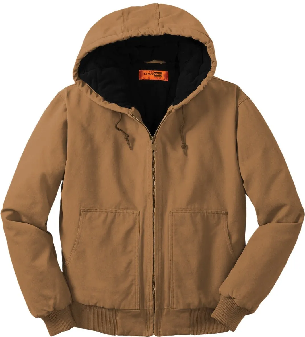 CornerStoneWashed Duck Cloth Insulated Hooded Work Jacket