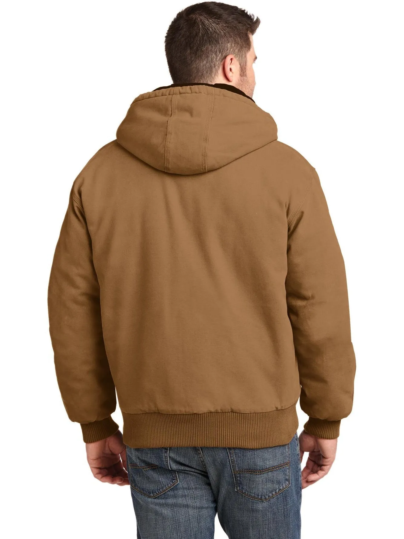 CornerStoneWashed Duck Cloth Insulated Hooded Work Jacket