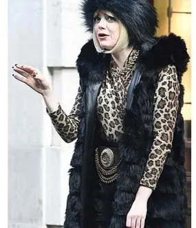 Cruella Emma Stone Fur Coat