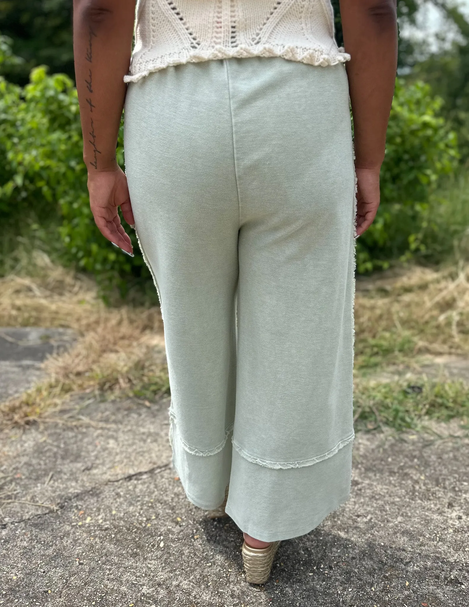 Cute & Comfy Terry Knit Palazzo Pants