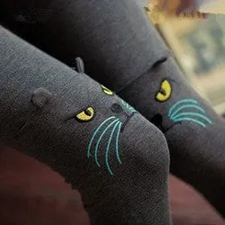 Cute Cat Printed Leggings Women Pants Cute Cotton Girl Leggings Women Clothing 5 Colors SM6