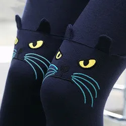 Cute Cat Printed Leggings Women Pants Cute Cotton Girl Leggings Women Clothing 5 Colors SM6