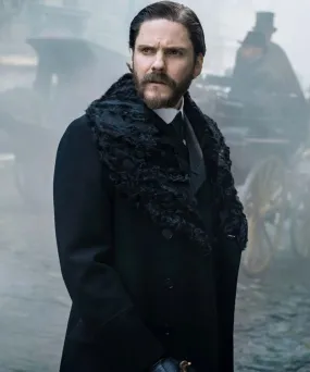 Daniel Bruhl The Alienist Shawl Collar Coat