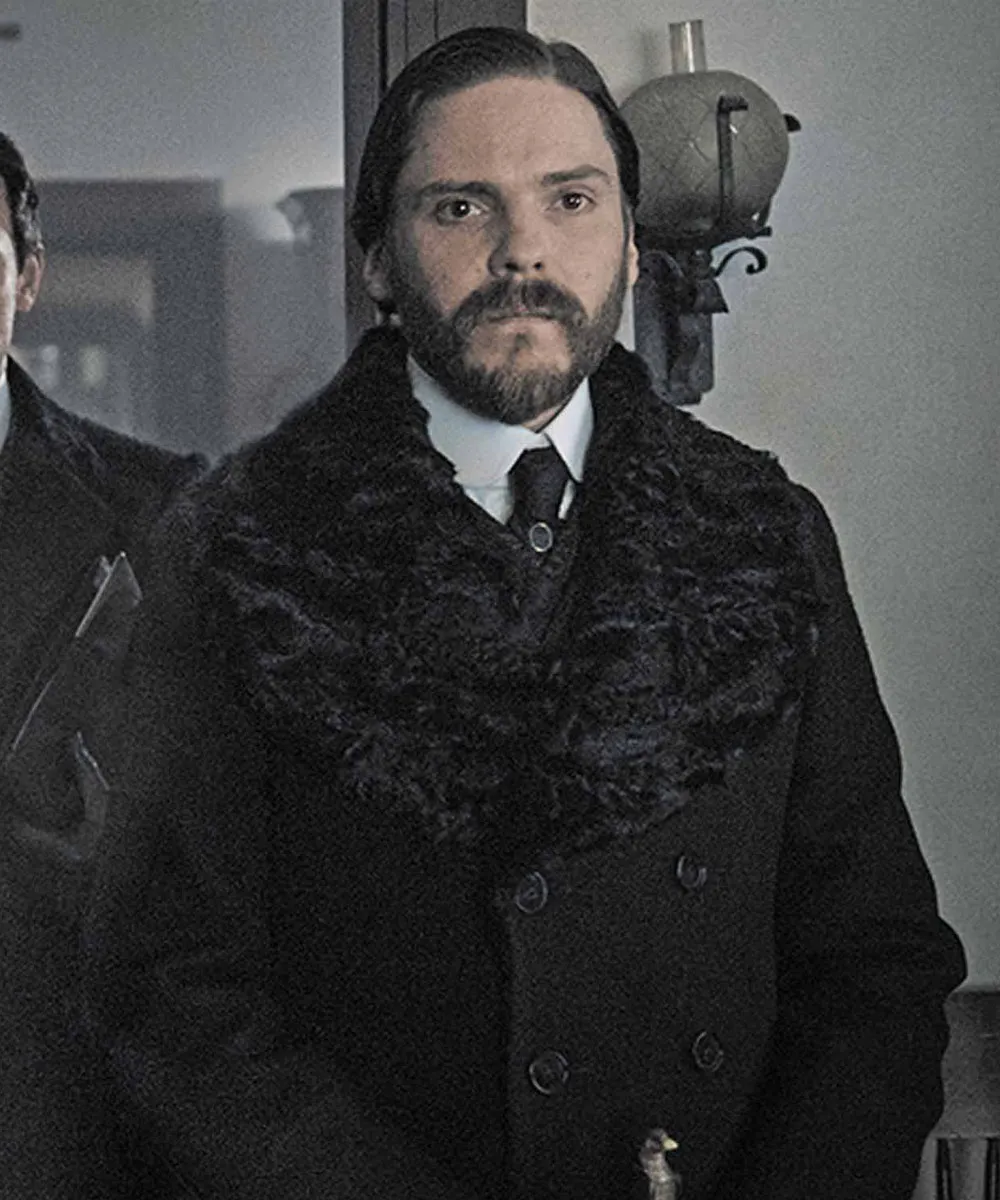 Daniel Bruhl The Alienist Shawl Collar Coat