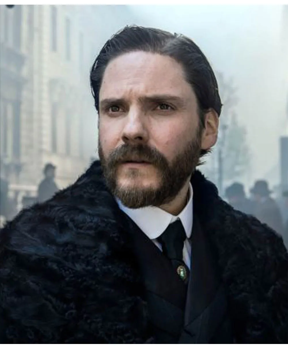 Daniel Bruhl The Alienist Shawl Collar Coat