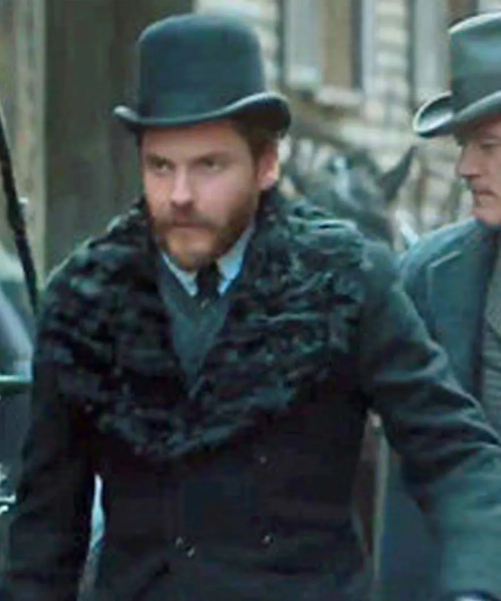 Daniel Bruhl The Alienist Shawl Collar Coat