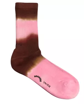 Dip-dye cotton socks