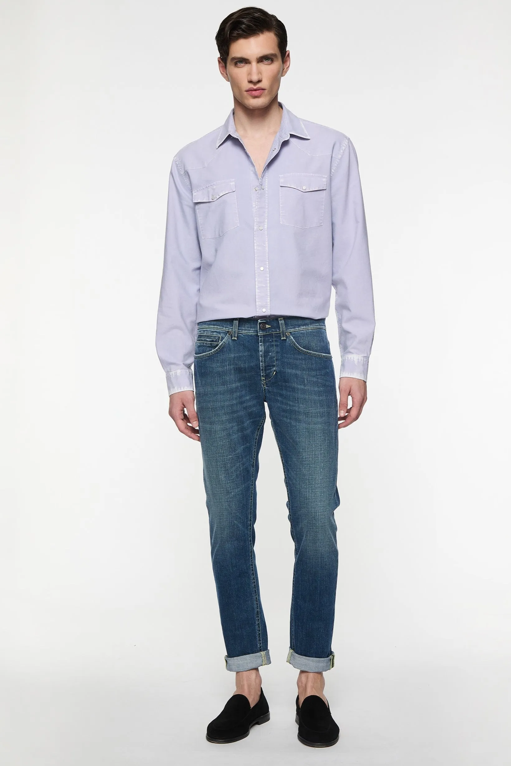 Dondup Jeans George Skinny Denim Medio Uomo