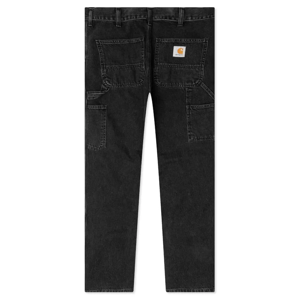 Double Knee Pant - Black Stone Washed