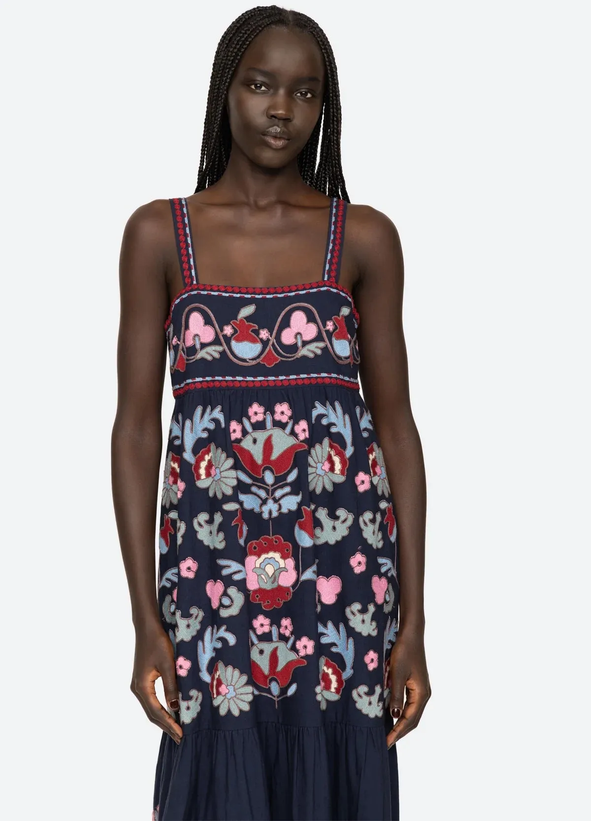 Eclisse Embroidery Slip Dress