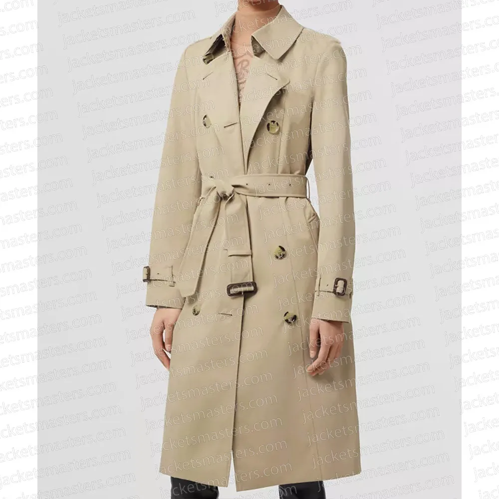 Elizabeth Banks Call Jane Beige Cotton Trench Coat