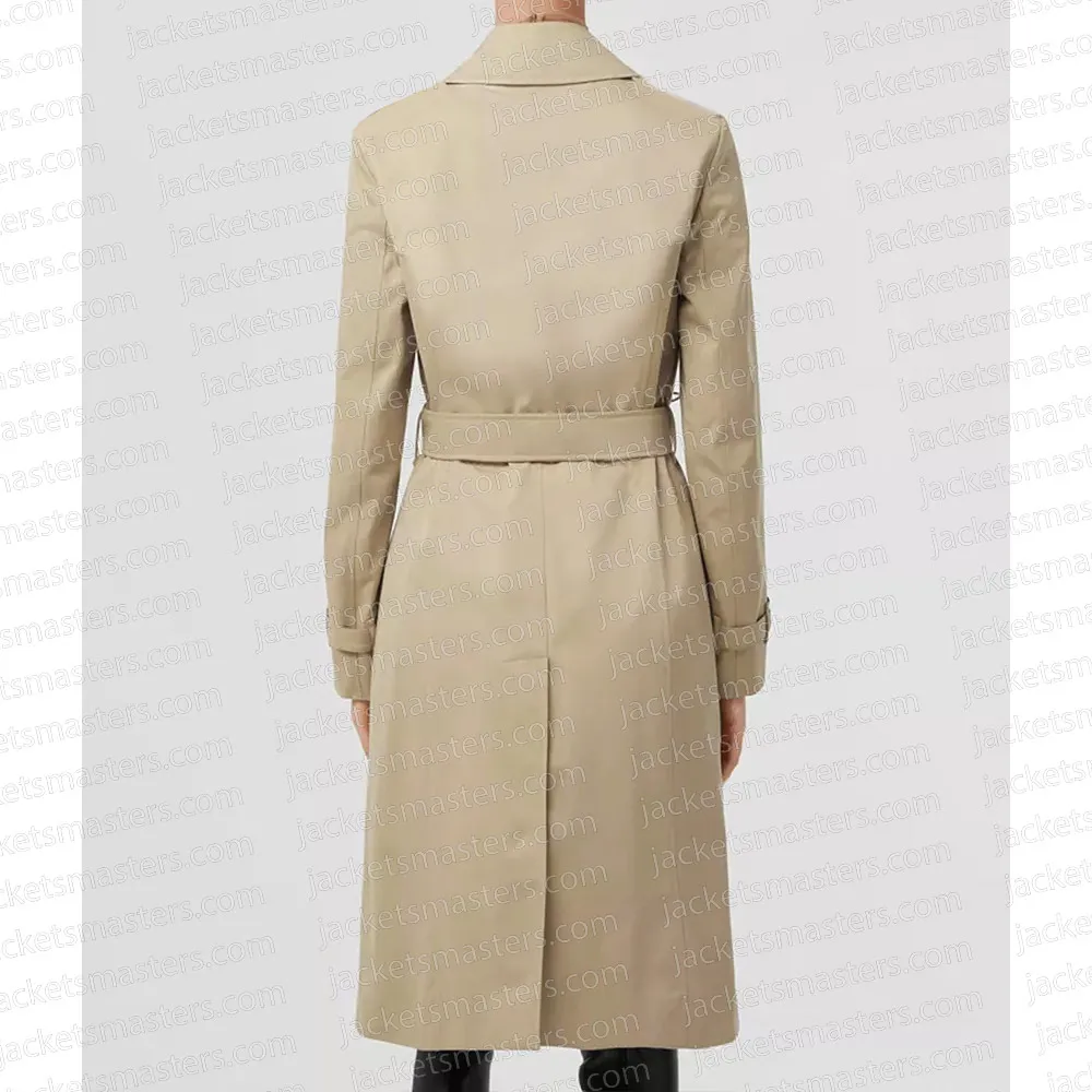 Elizabeth Banks Call Jane Beige Cotton Trench Coat